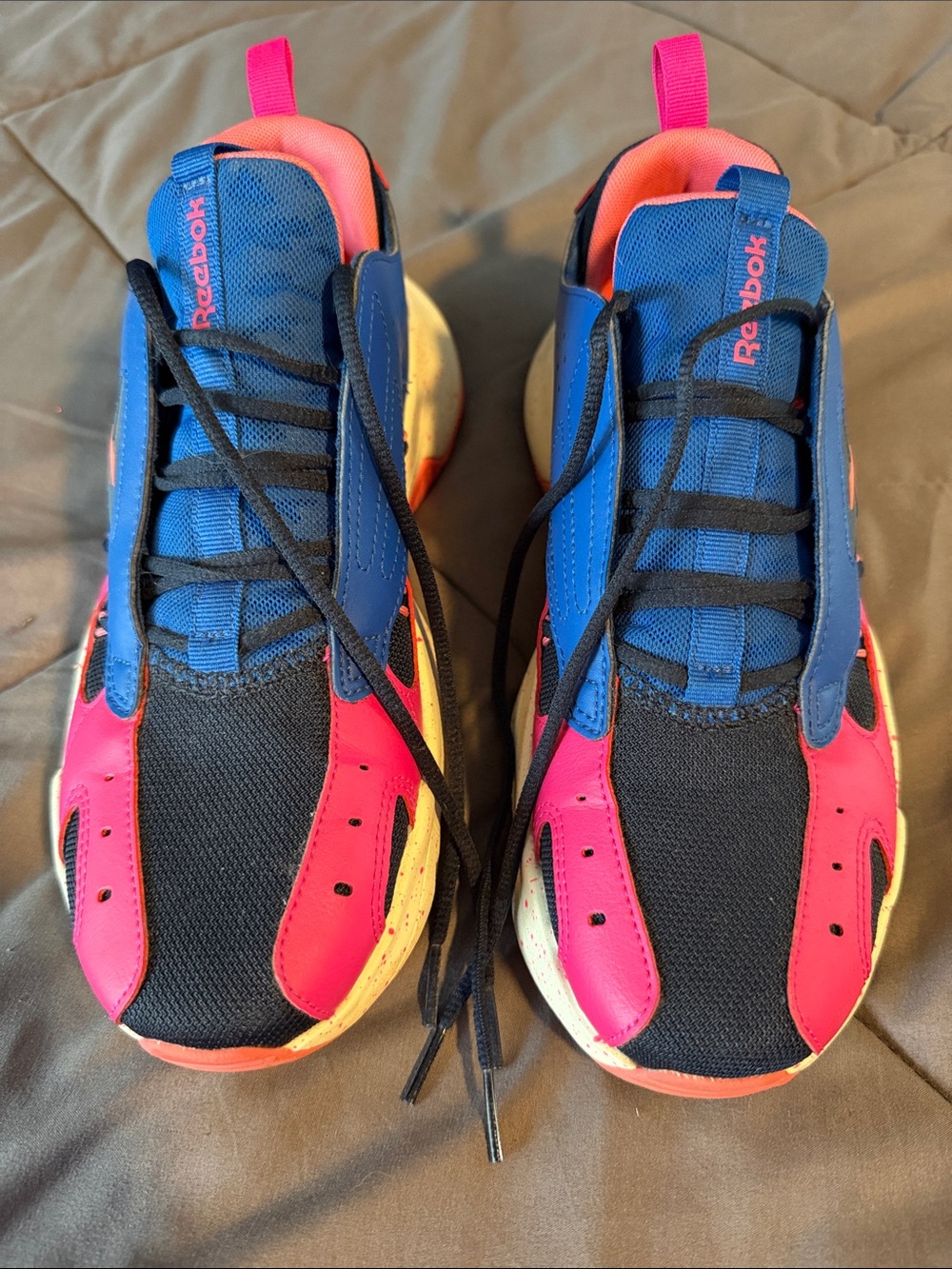 Reebok women Black, Pink & Blue Athletic Sneakers